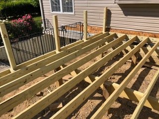 Cedar deck with pergola — Decks · Darnestown, MD